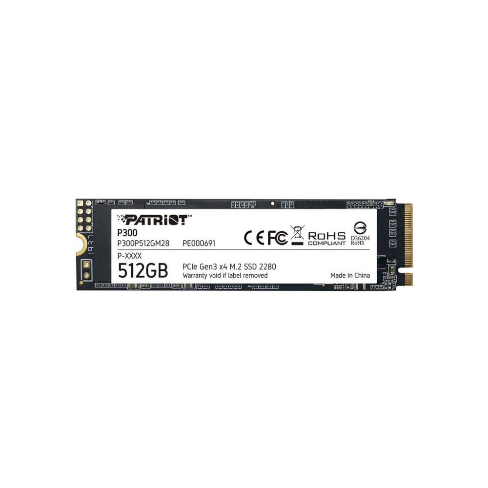 Disque Dur SSD M.2 2280 PCIe Patriot P300 / 512 Go