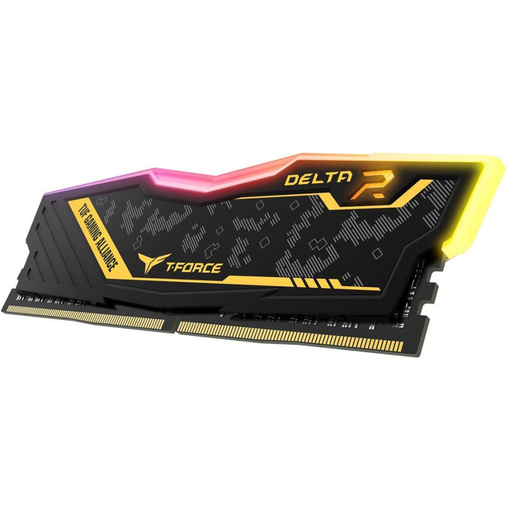 Barettes Mémoire TeamGroup T-FORCE DELTA TUF Gaming RGB UD-D4 16GO / 2x 8Go / 3200 Mhz