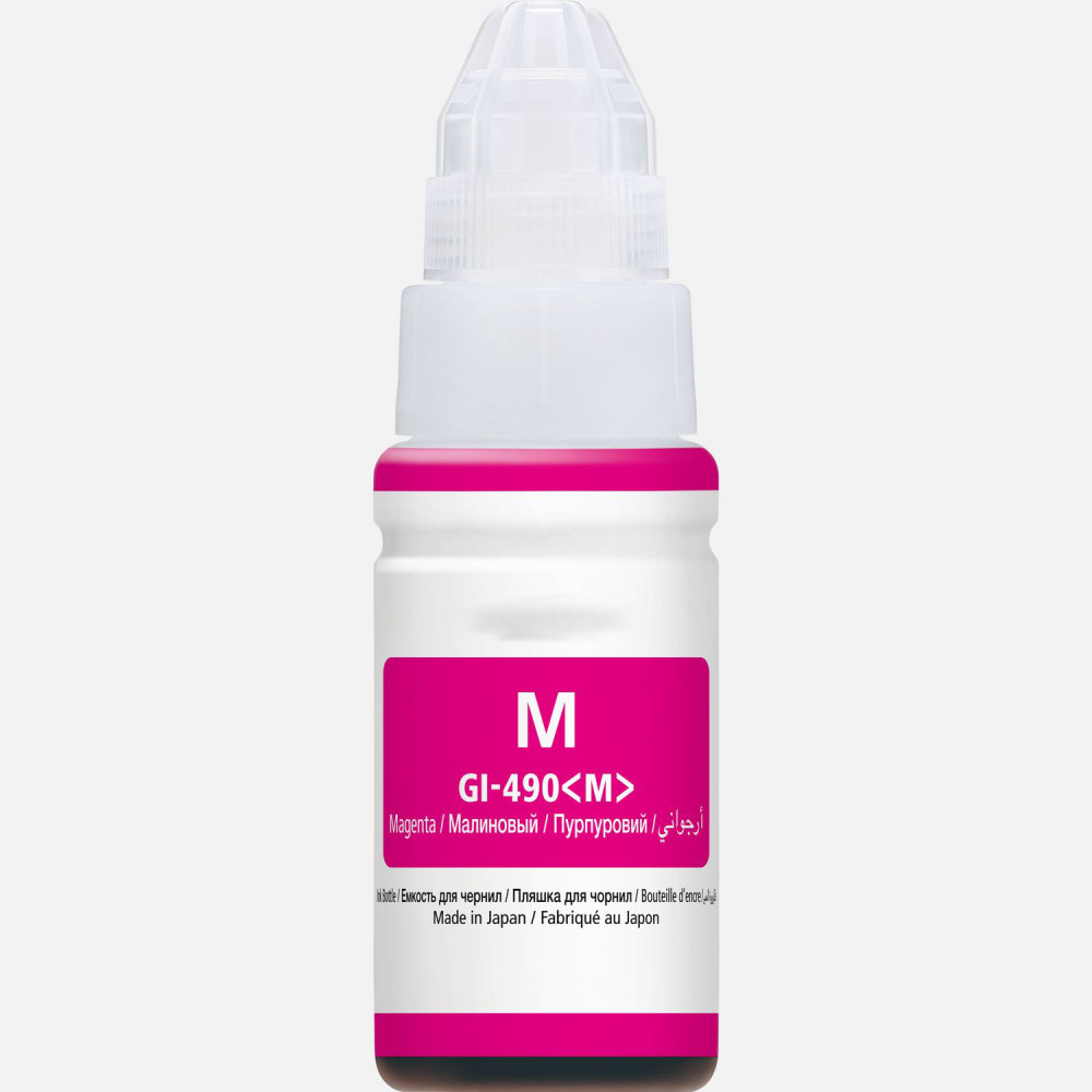 BOUTEILLE D'ENCRE ADAPTABLE CANON GI-490M / 100ML / MAGENTA