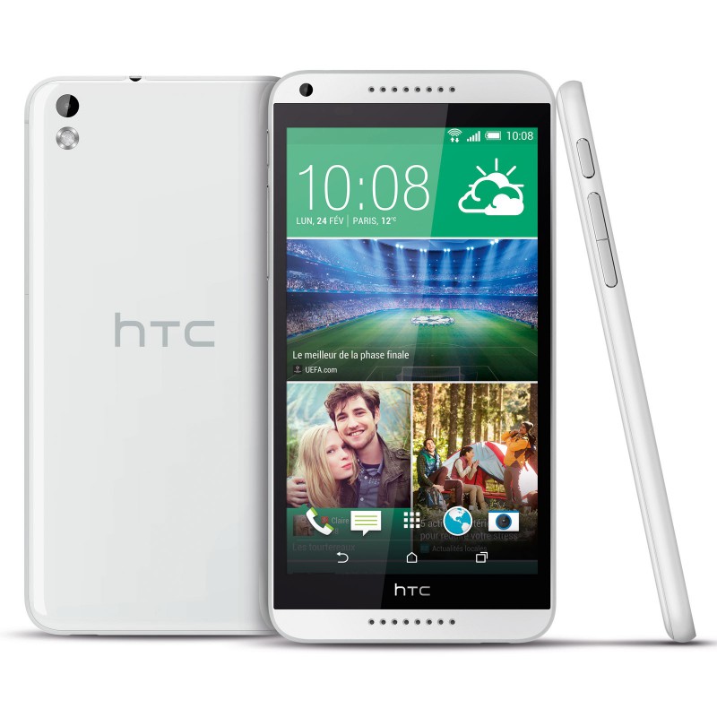 Téléphone Portable HTC Desire 816 / Double SIM / Blanc
