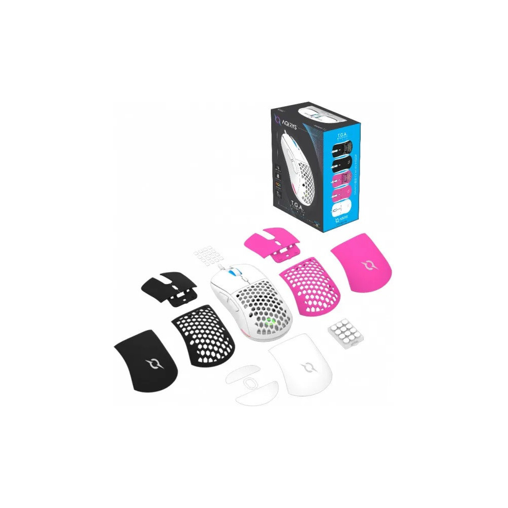 Souris Gamer AQIRYS TGA Filaire /  RGB / Blanc