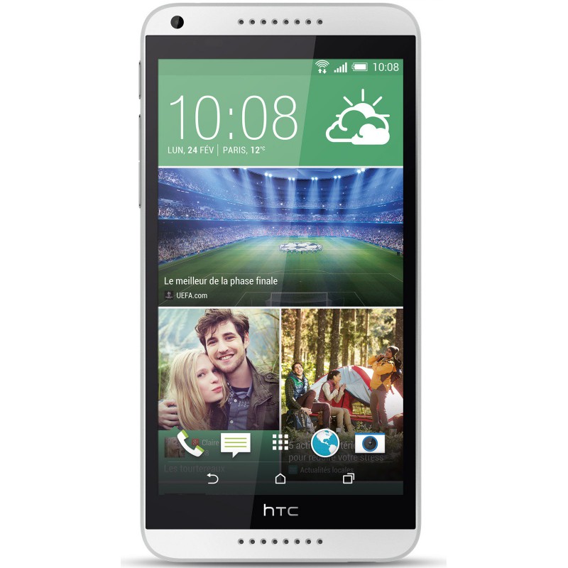 Téléphone Portable HTC Desire 816 / Double SIM / Blanc