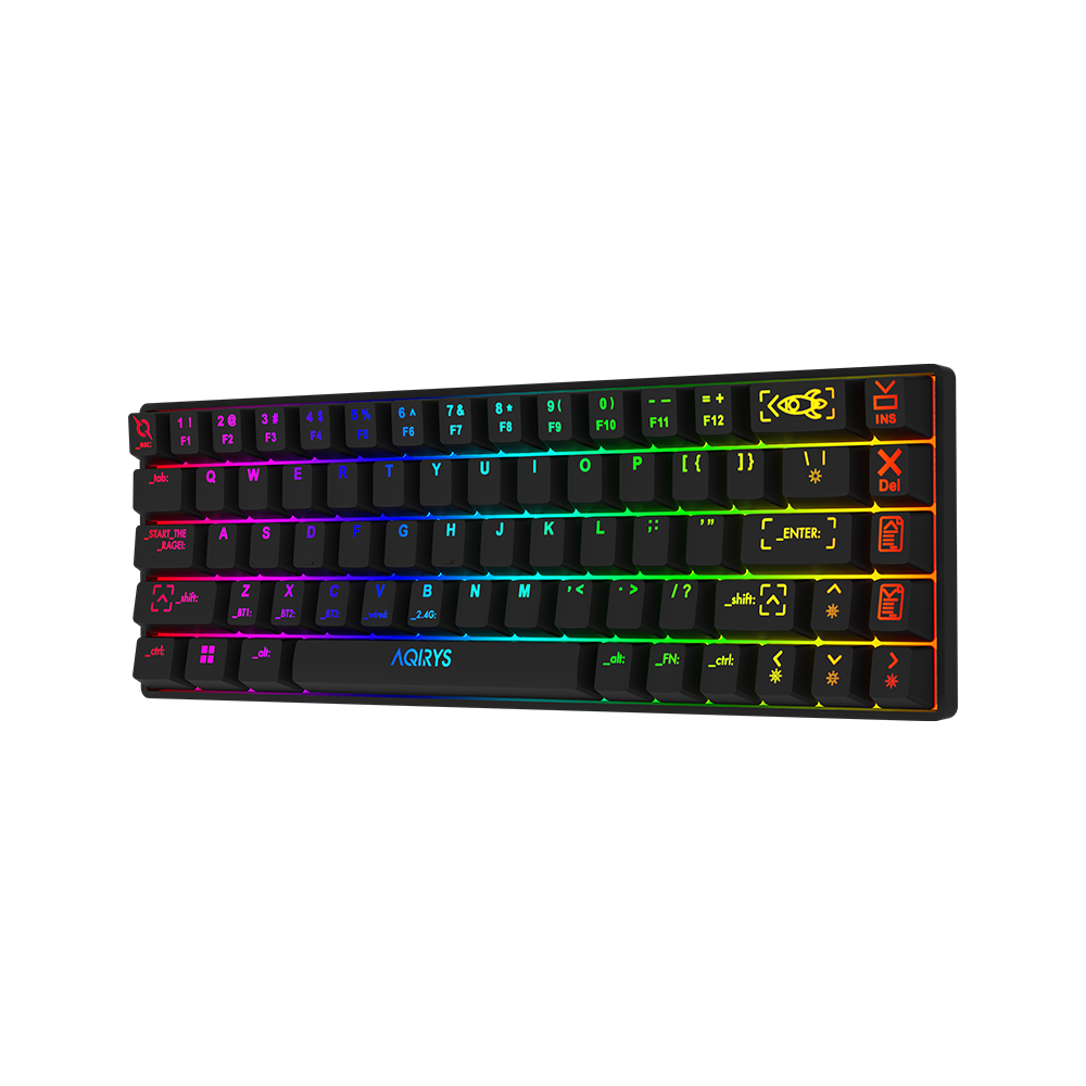 Clavier Gamer Mécanique AQIRYS MIRA / 100% Anti-ghosting /  RGB  / Noir