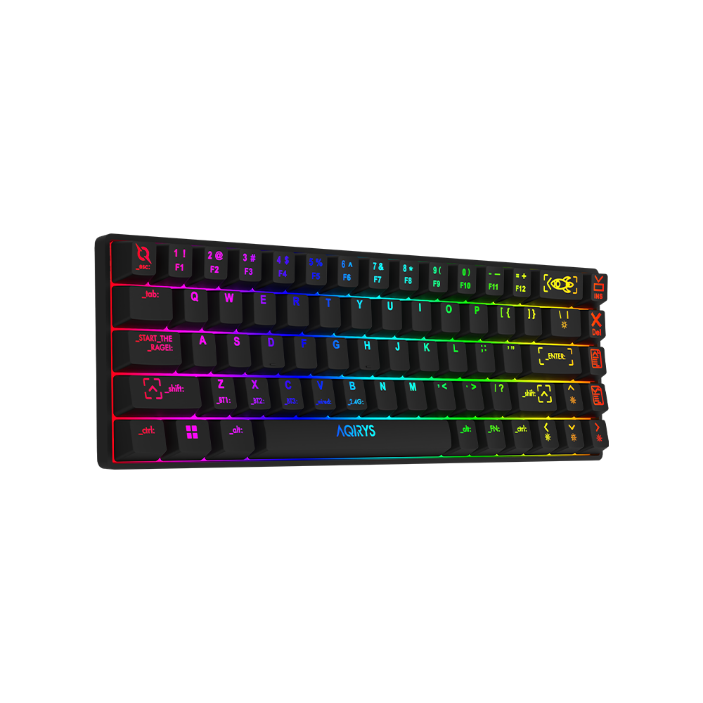 Clavier Gamer Mécanique AQIRYS MIRA / 100% Anti-ghosting /  RGB  / Noir