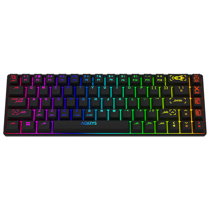 Clavier Gamer Mécanique AQIRYS MIRA 100% Anti-ghosting RGB - Noir