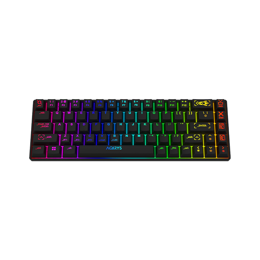 Clavier Gamer Mécanique AQIRYS MIRA / 100% Anti-ghosting /  RGB  / Noir