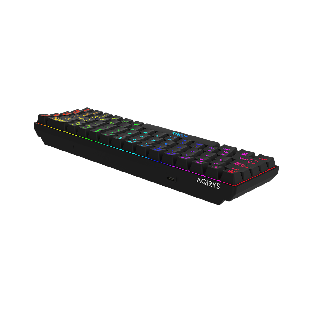 Clavier Gamer Mécanique AQIRYS MIRA / 100% Anti-ghosting /  RGB  / Noir