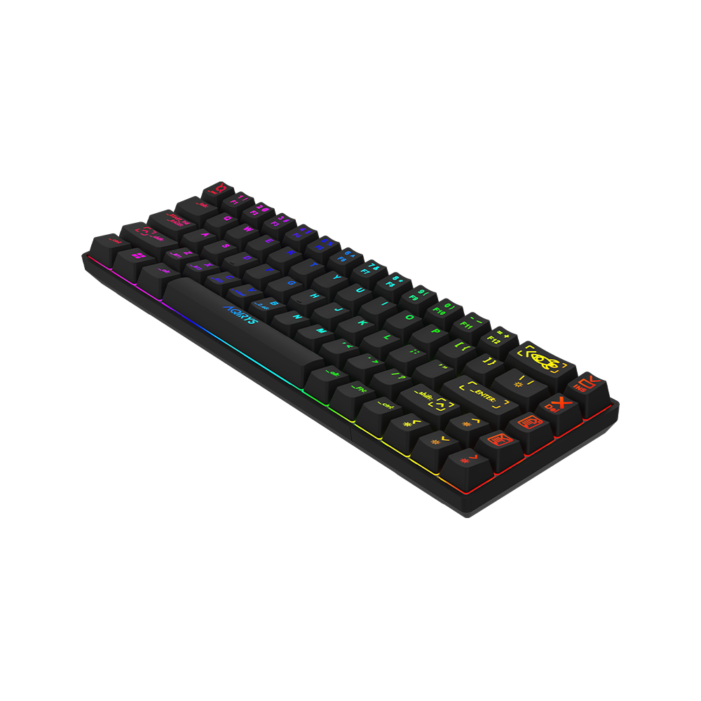 Clavier Gamer Mécanique AQIRYS MIRA / 100% Anti-ghosting /  RGB  / Noir