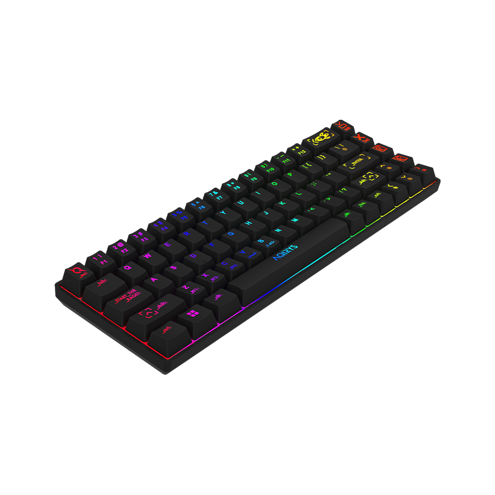 Clavier Gamer Mécanique AQIRYS MIRA / 100% Anti-ghosting /  RGB  / Noir