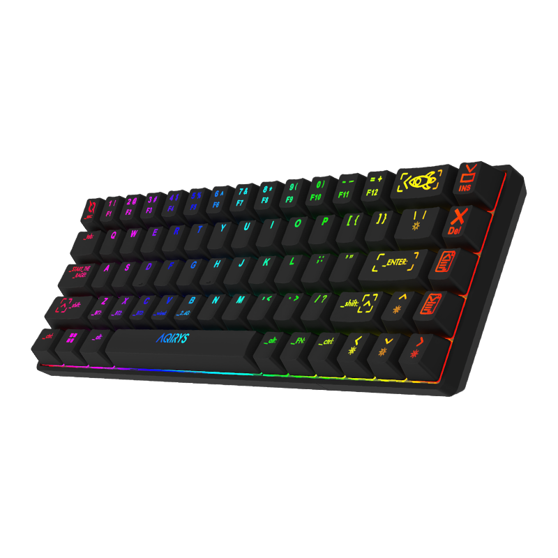 Clavier Gamer Mécanique AQIRYS MIRA / 100% Anti-ghosting / RGB / Noir