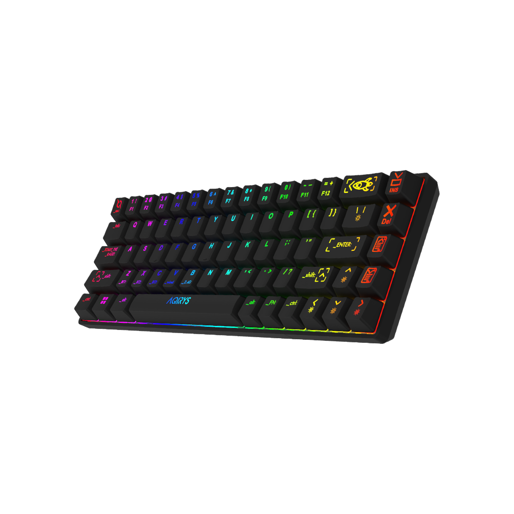 Clavier Gamer Mécanique AQIRYS MIRA / 100% Anti-ghosting /  RGB  / Noir