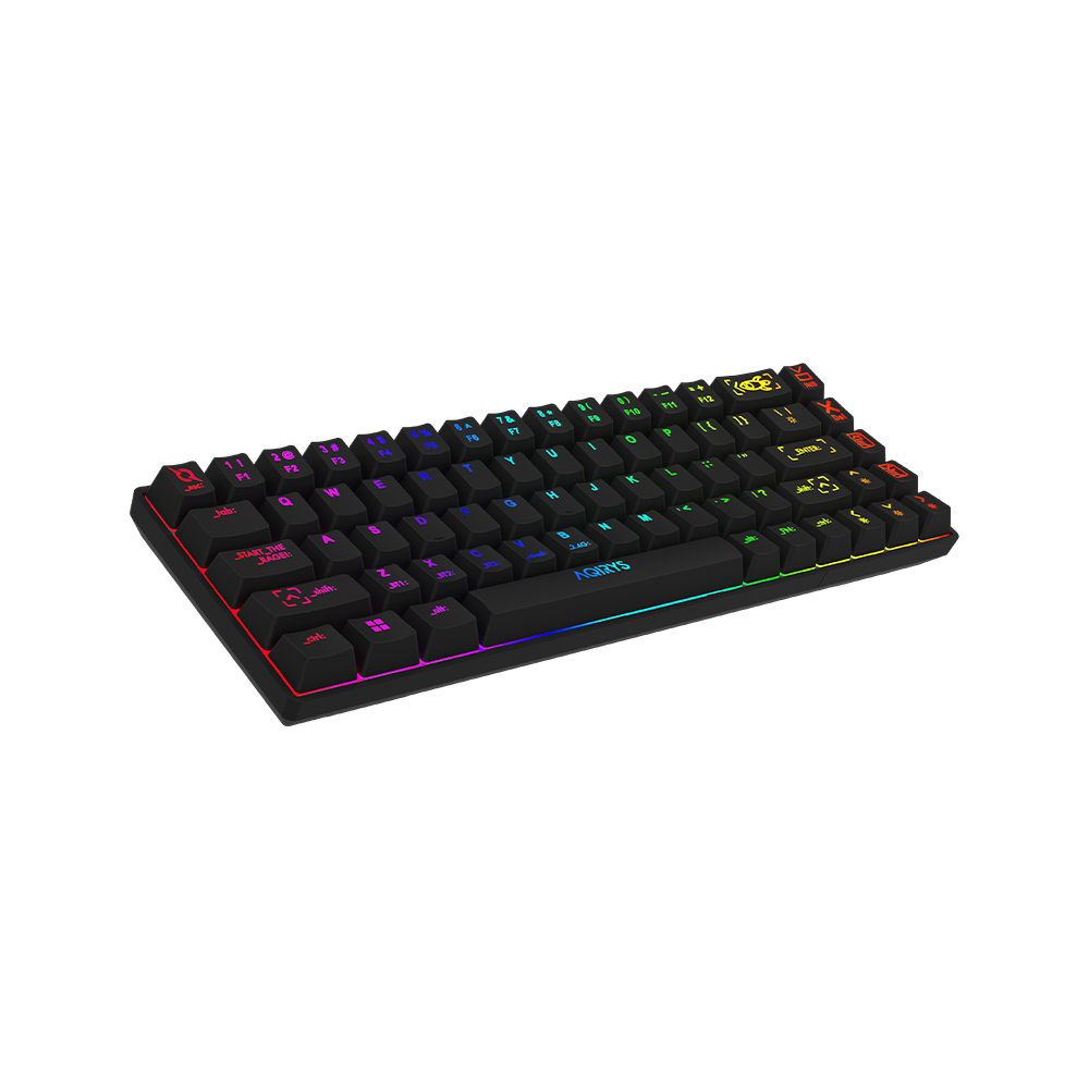 Clavier Gamer Mécanique AQIRYS MIRA / 100% Anti-ghosting /  RGB  / Noir