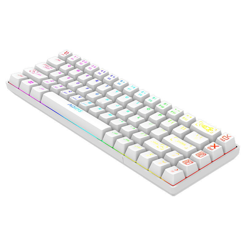 Clavier Gamer Mécanique AQIRYS MIRA / 100% Anti-ghosting / RGB / Blanc