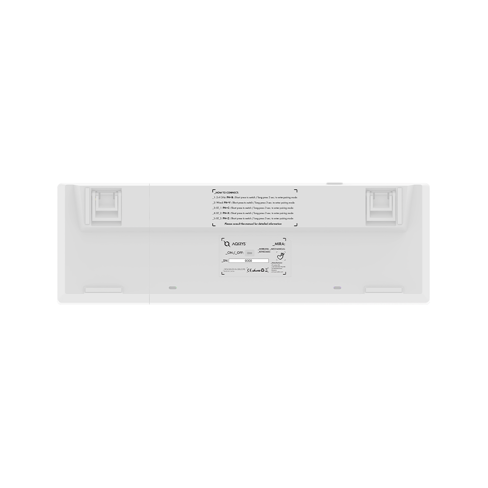 Clavier Gamer Mécanique AQIRYS MIRA / 100% Anti-ghosting /  RGB  / Blanc