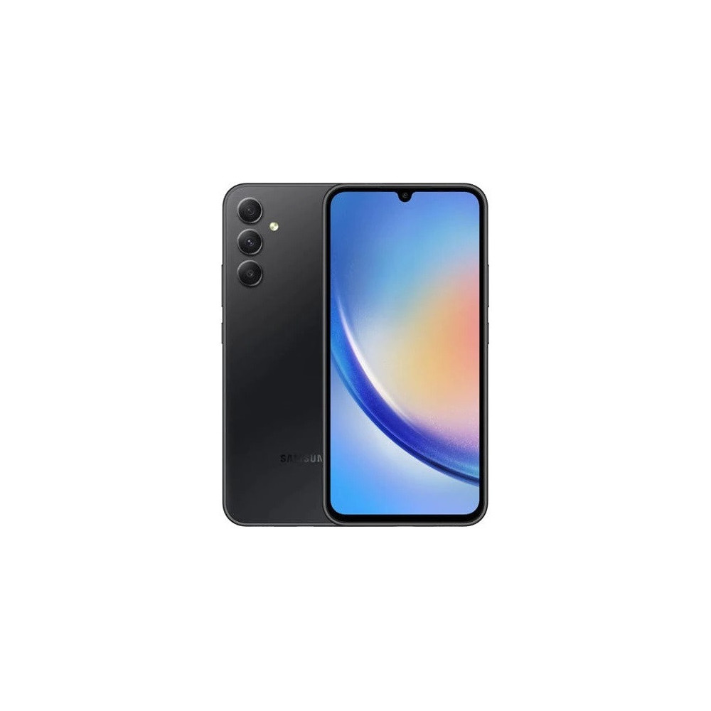 Smartphone Samsung Galaxy A34 / 8 Go / 128 Go / Noir + Adaptateur Samsung 25W Offert