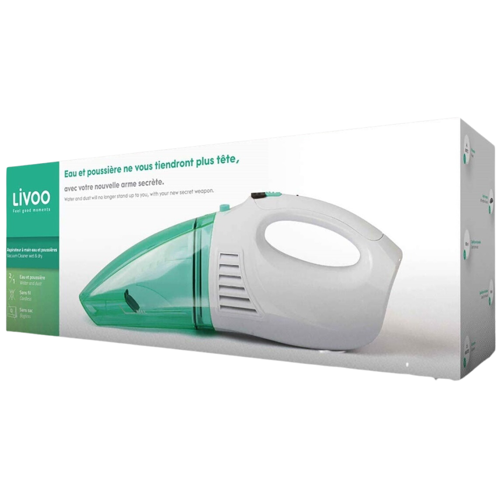 Aspirateur à main eau et poussières LIVOO DOH109B / Vert