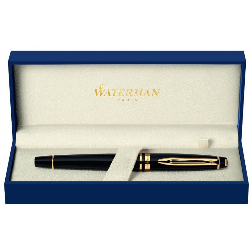 Stylo Waterman Expert Laque Noire GT Plume