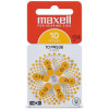 6x Piles Maxell Hearing Aid 10 pour appareils auditifs