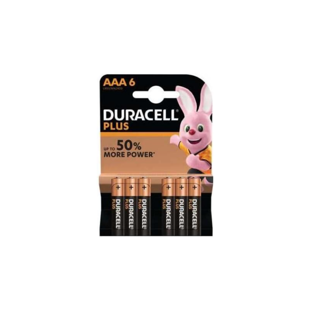 6x Piles DURACELL Plus Power AAA