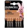 6x Piles DURACELL Plus Power AAA
