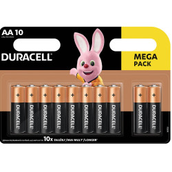 10x Piles DURACELL Plus...