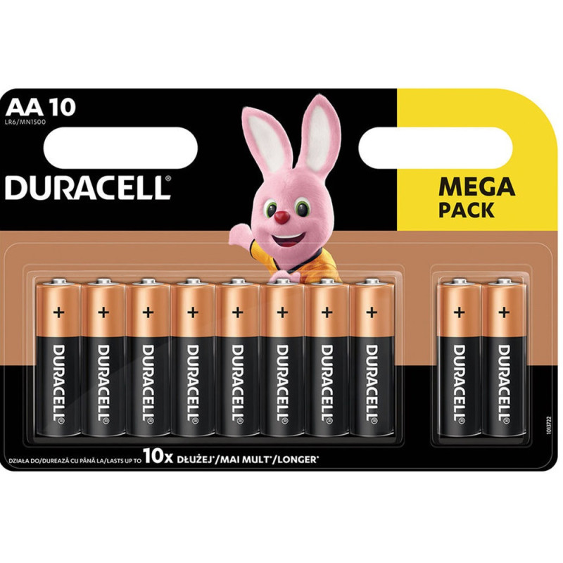 6x Piles Duracell Alkaline Power Plus AAA