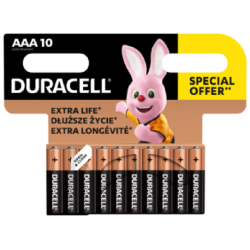 10x Piles DURACELL Plus...