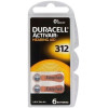6x Piles Bouton DURACELL Hearing Aid pour appareeils auditifs ZA 312