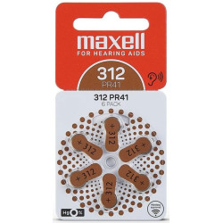 6x Piles Maxell Hearing Aid...