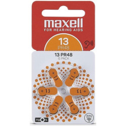 6x Piles Maxell Hearing Aid...