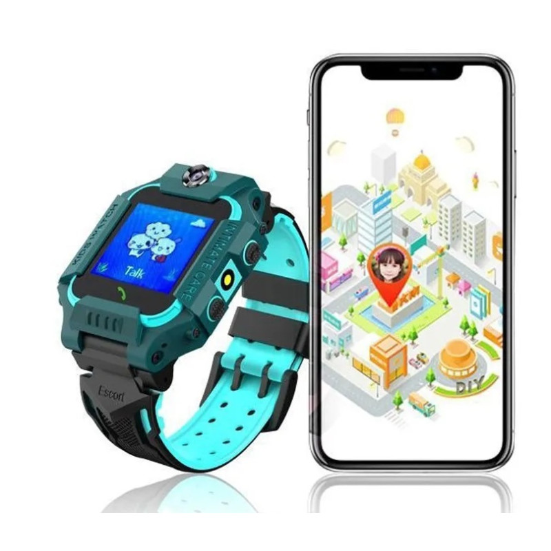 Montre connectée pour enfant avec Traceur GPS - Bleu