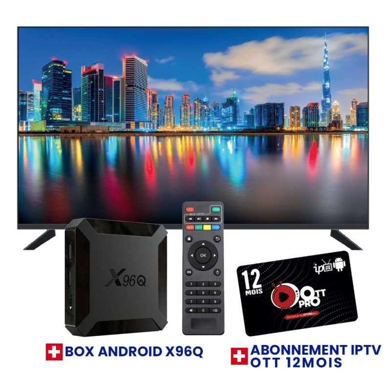 TV Telefunken TV50U6 50" LED UHD 4K avec Récepteur intégré + Box ...