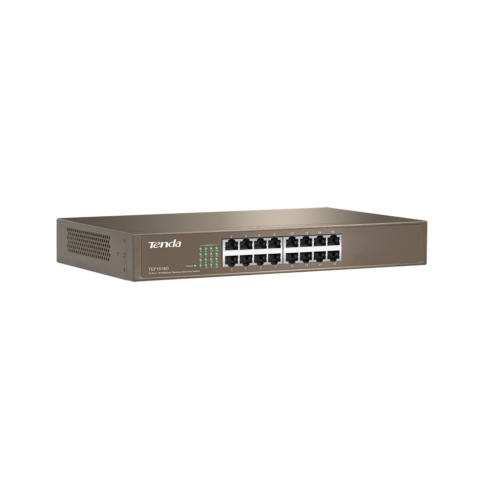 SWITCH DE BUREAU Tenda TEF1016D - 16 PORTS 10/100 MBPS
