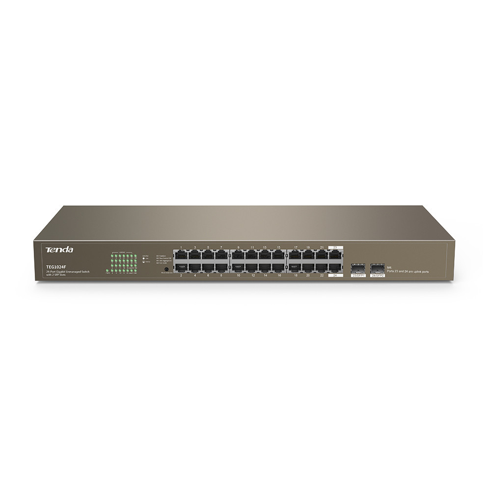 SWITCH DE BUREAU Tenda Gigabit Ethernet TEG1024F - 24 PORTS 10/100/1000 MBPS