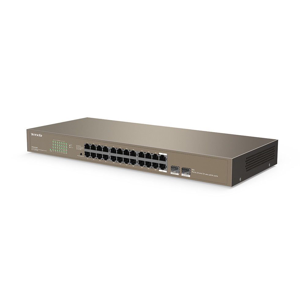 SWITCH DE BUREAU Tenda Gigabit Ethernet TEG1024F - 24 PORTS 10/100/1000  MBPS