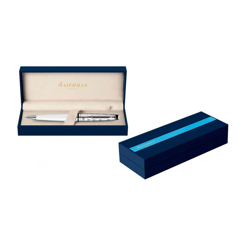 Stylo à Bille Waterman Expert Deluxe Métal Blanc