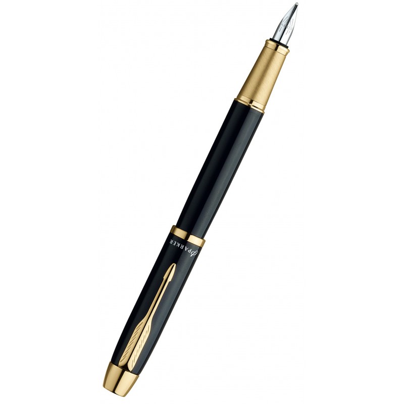 Stylo Plume Parker Premium Im Métal Noir & Doré