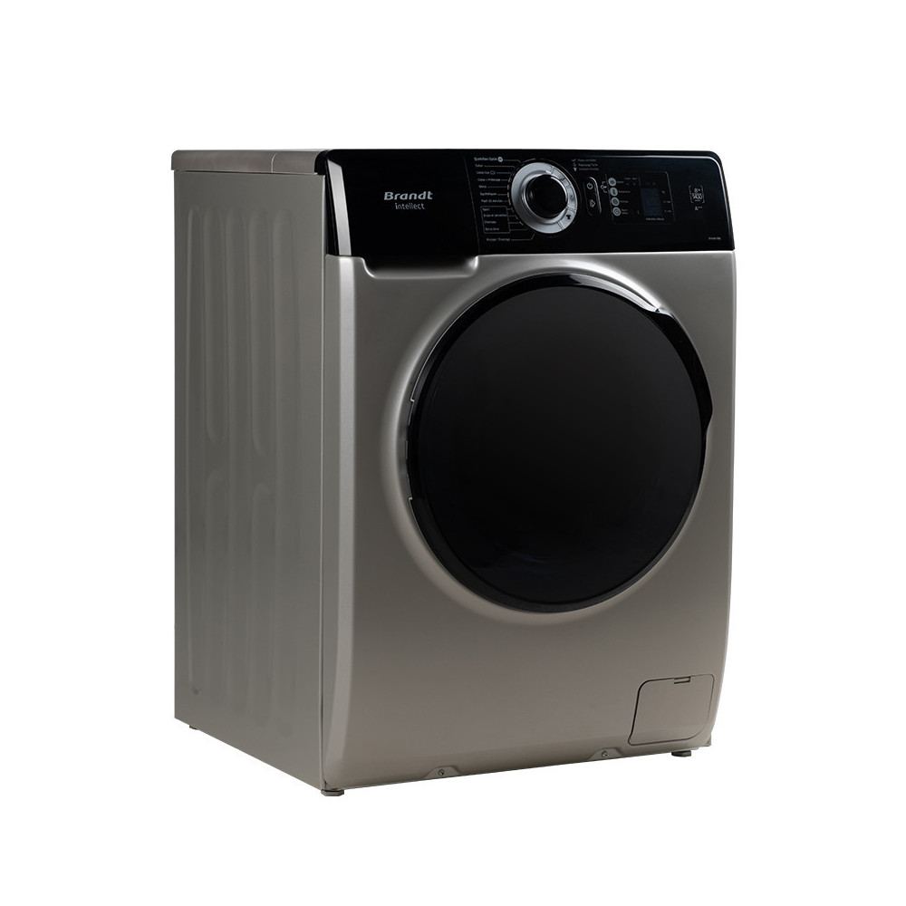 Lave linge Frontale Brandt BAM74SBL 7Kg / Silver / édition noir + Sèche Linge plastique Gratuit
