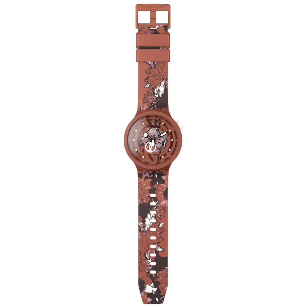 MONTRE MIXTE SWATCH CAMOFLOWER COTTON SB05C100