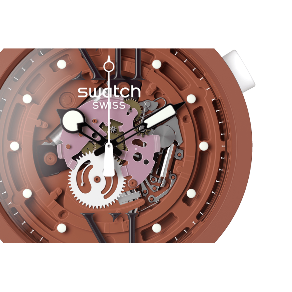 MONTRE MIXTE SWATCH CAMOFLOWER COTTON SB05C100