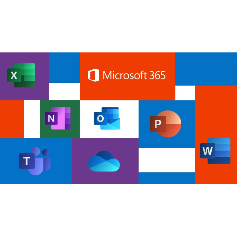 Microsoft 365 Famille - Licence 1 an - Postes illimités - 6