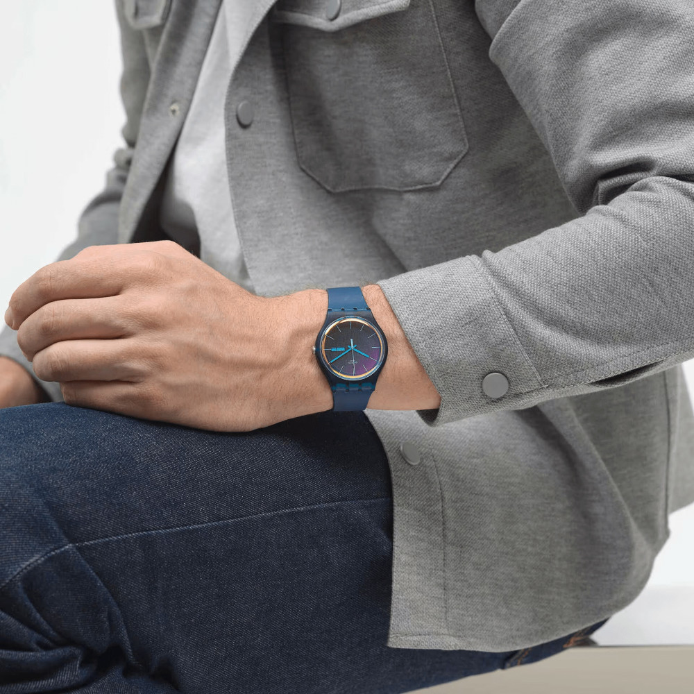 MONTRE MIXTE SWATCH FADE TO PINK SO29N707