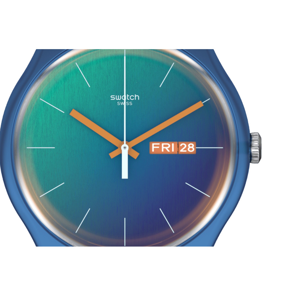 MONTRE MIXTE SWATCH FADE TO TEAL SO29N708