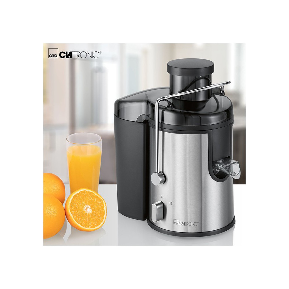 Centrifugeuse de Fruits et Légumes CLATRONIC 1.5L / 400W / Noir & Inox