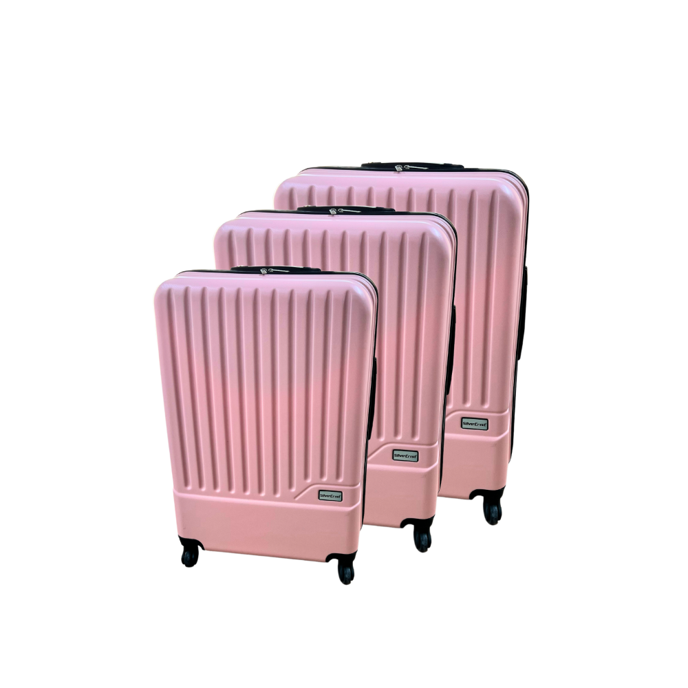 Set de 3 Valises à roulettes SilverCrest / Rose