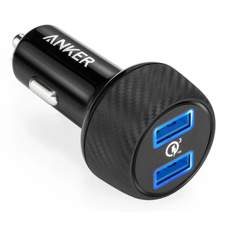Chargeur Voiture Allume-cigare Anker USB 3.0 PowerDrive SPEED 2 / Noir