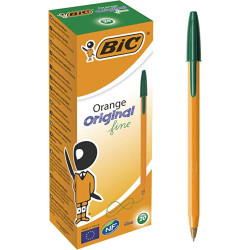 Pack de 20 Stylo bille BIC Orange / Vert