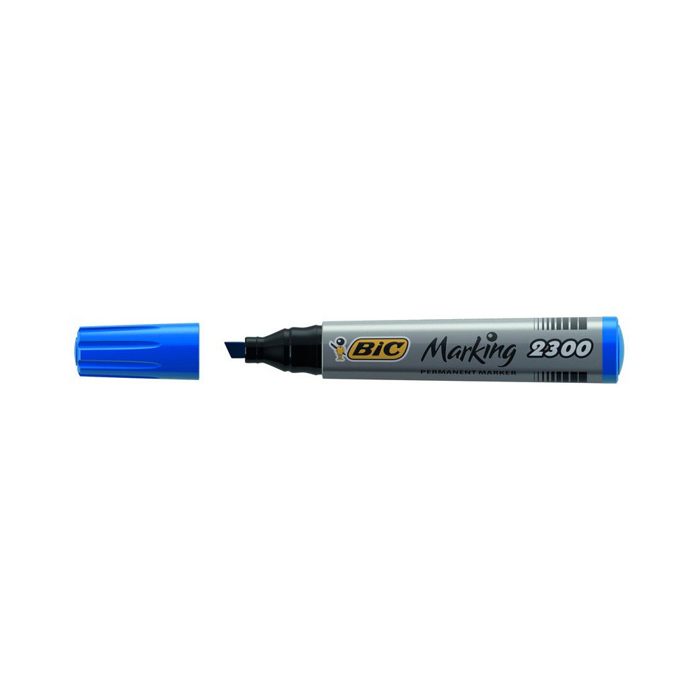 Pack de 12 Marqueur permanent BIC 2300 / Bleu