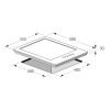 Plaque Encastrable Focus Electrique 60 cm Inox
