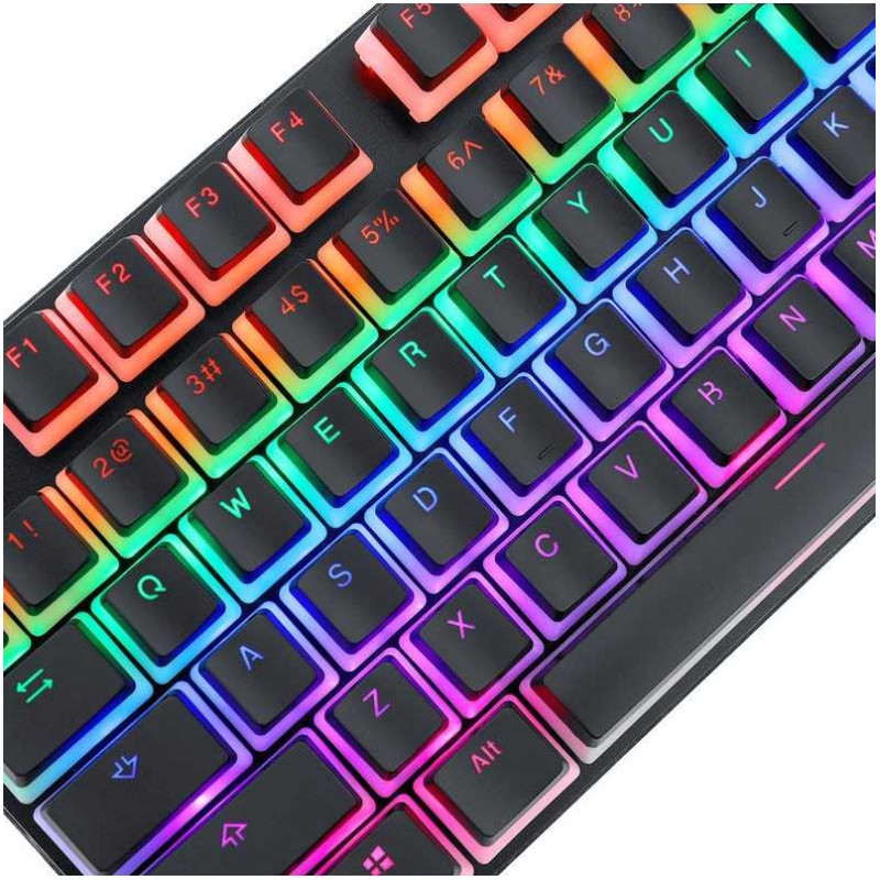 Touche Clavier Gaming Mécanique REDRAGON SCARAB A130 / RGB / Noir